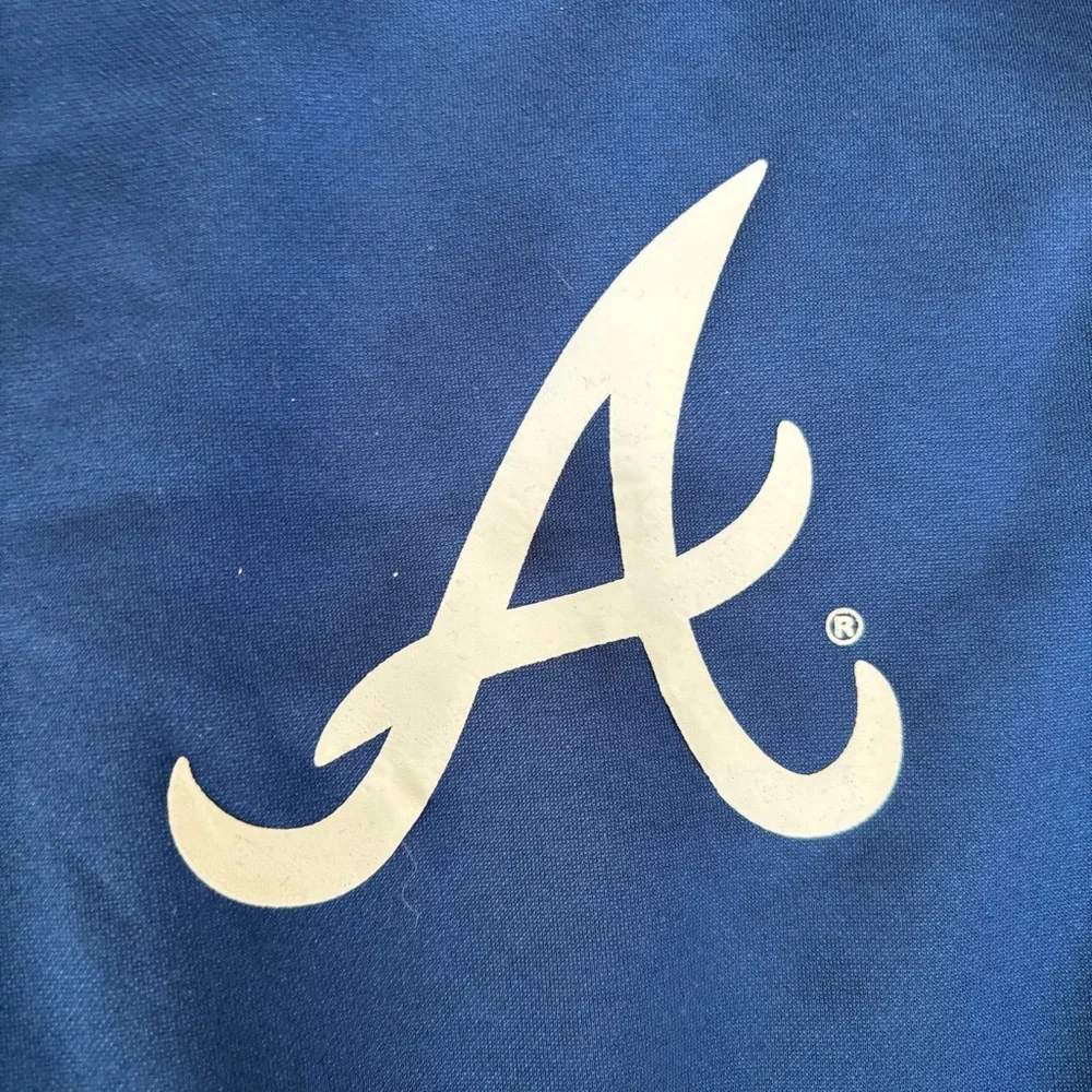 Atlanta Braves MLB Genuine Merchandise Men's XL Blue 1/4 Zip Long Sleeve - Picture 3 of 8